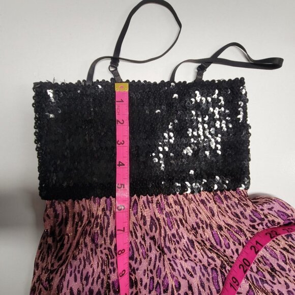 PURPLE Sparkly Glitter Mini Dress Size S or Petite - Picture 7 of 8